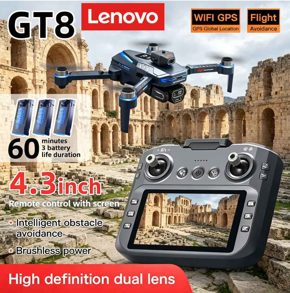Drone Gt8 Rc - Lenovo GT8 RC Drone GPS 8K