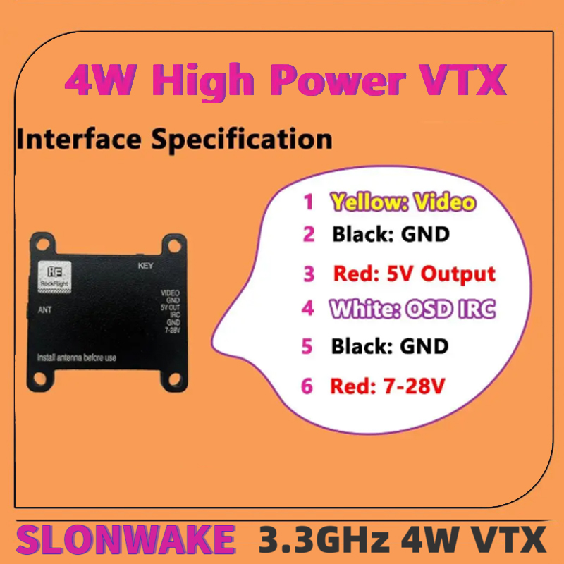 SLONWAKE FPV 3.3G 16CH 4000mW  - - Remote Control (Rc) Drone บทวิจารณ์และราคา