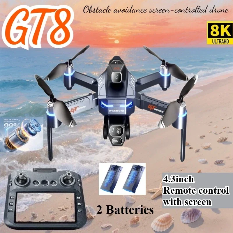 Drone 4K HD GT8 Camera Obstacl - Drone Gt8 Rc บทวิจารณ์และราคา