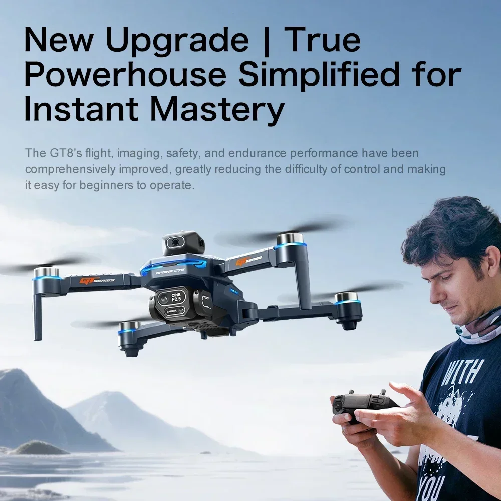 Drone 4K HD GT8 Camera Obstacl - Drone Gt8 Rc บทวิจารณ์และราคา