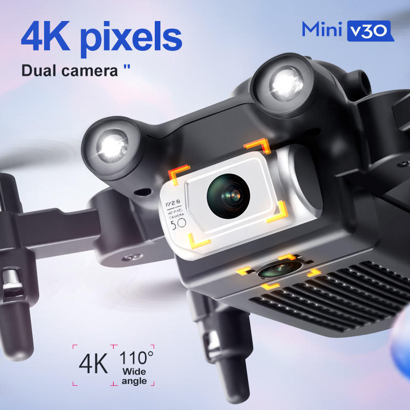 Mini V30 WiFi FPV Drone With 4 - Dron Rc Quadcopter บทวิจารณ์และราคา