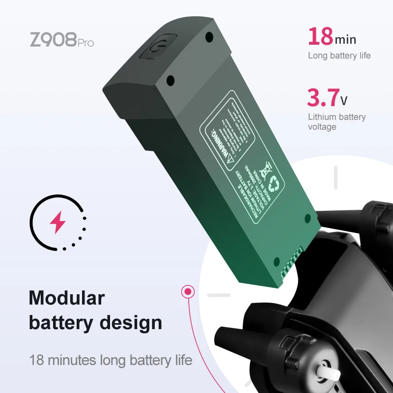 Z908 Pro Max Dron Battery 3.7V - Dron Rc Quadcopter บทวิจารณ์และราคา