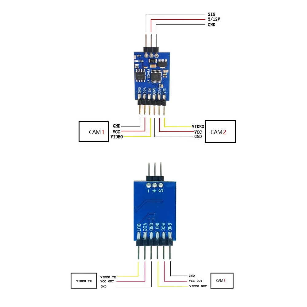 5.8G 3 Channel Video Switcher  - Drone Switch Rc บทวิจารณ์และราคา