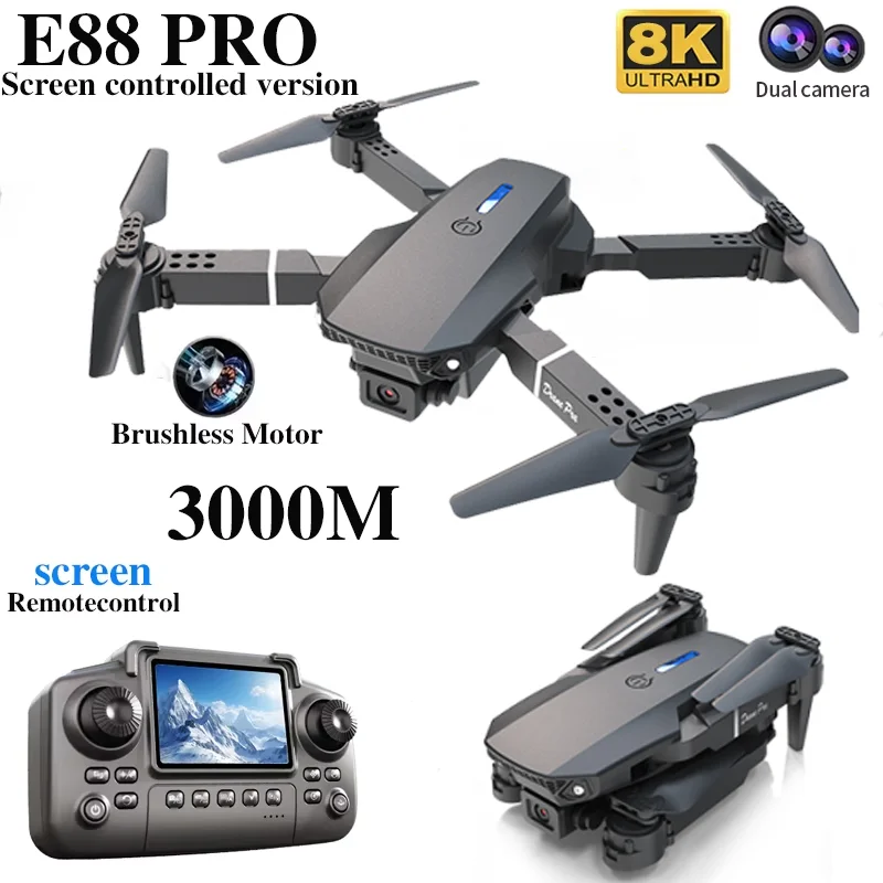 Professional E88 PRO Drone wit - Dron Rc Quadcopter บทวิจารณ์และราคา