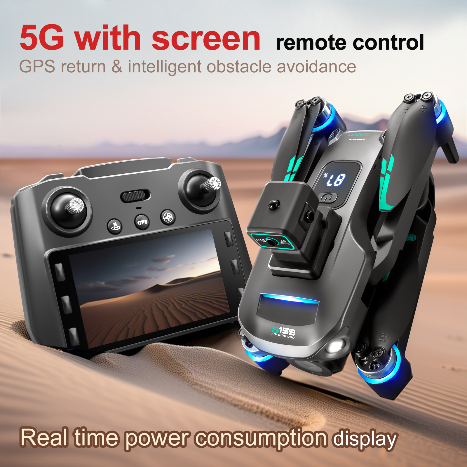 S159 Mini Drone GPS 8K Profess - Drone Rc Gps S159 บทวิจารณ์และราคา