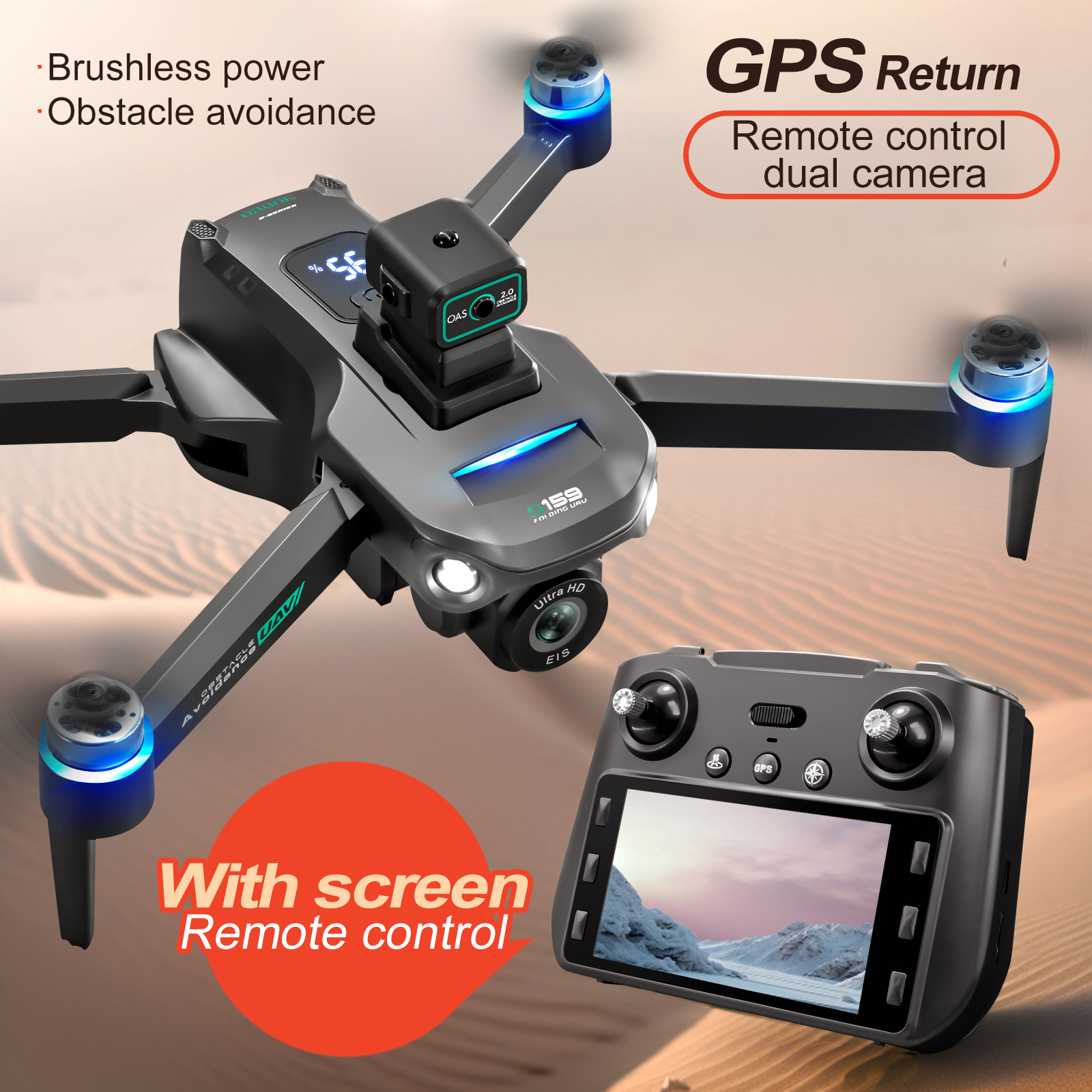 New GPS Drone Pro 5G Dual-Came - Drone Rc Gps S159 บทวิจารณ์และราคา