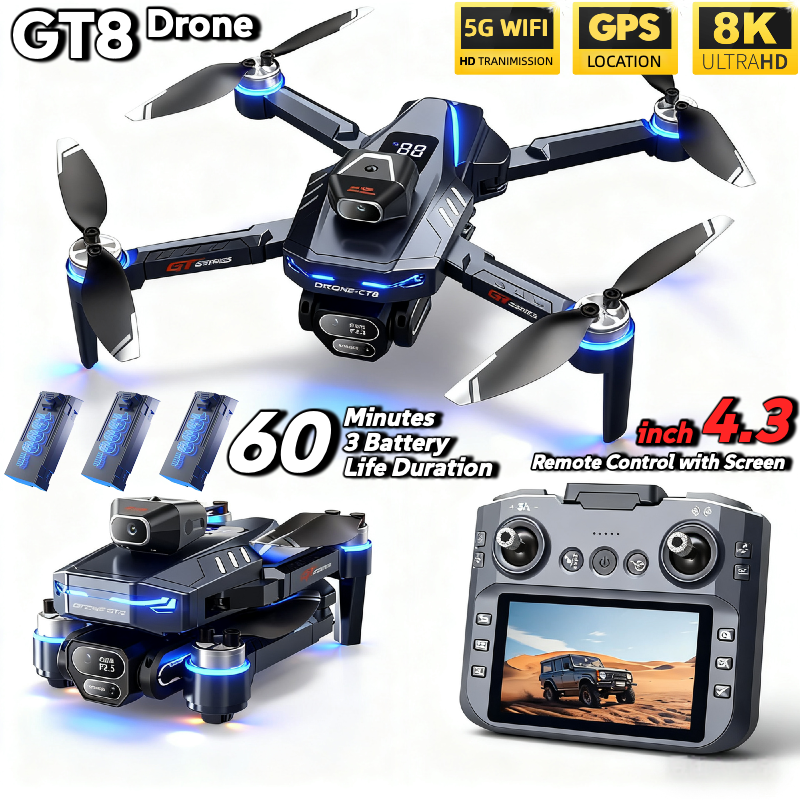 For Genuine GT8 Drone 4K Profe - Drone Gt8 Rc บทวิจารณ์และราคา