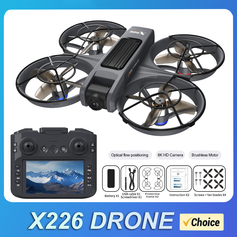 NEW X226 RC Drone 2.4G 5G WIFI - Dron Rc Quadcopter บทวิจารณ์และราคา