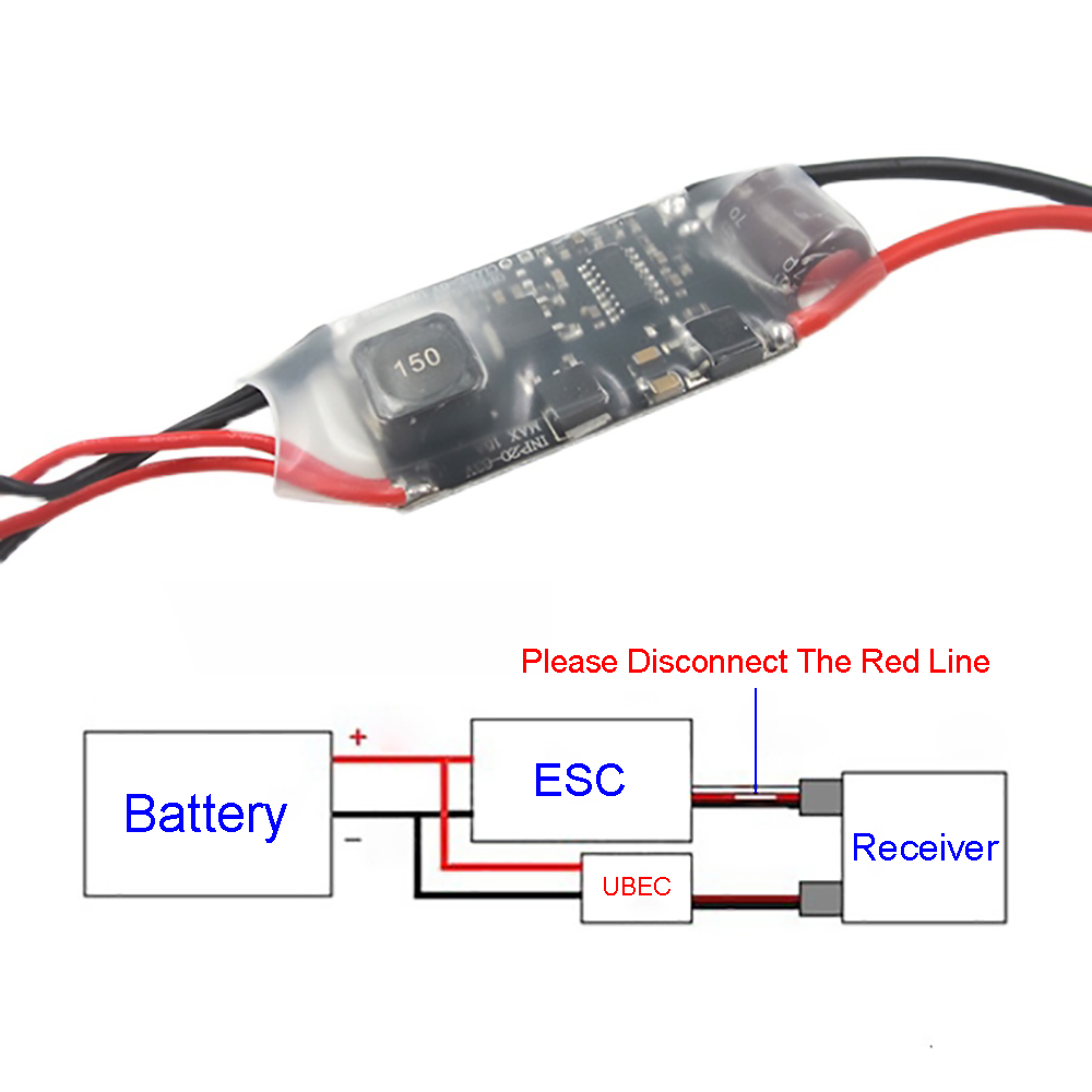 UBEC BEC 15A 6S-12S Voltage Re - Drone Switch Rc บทวิจารณ์และราคา