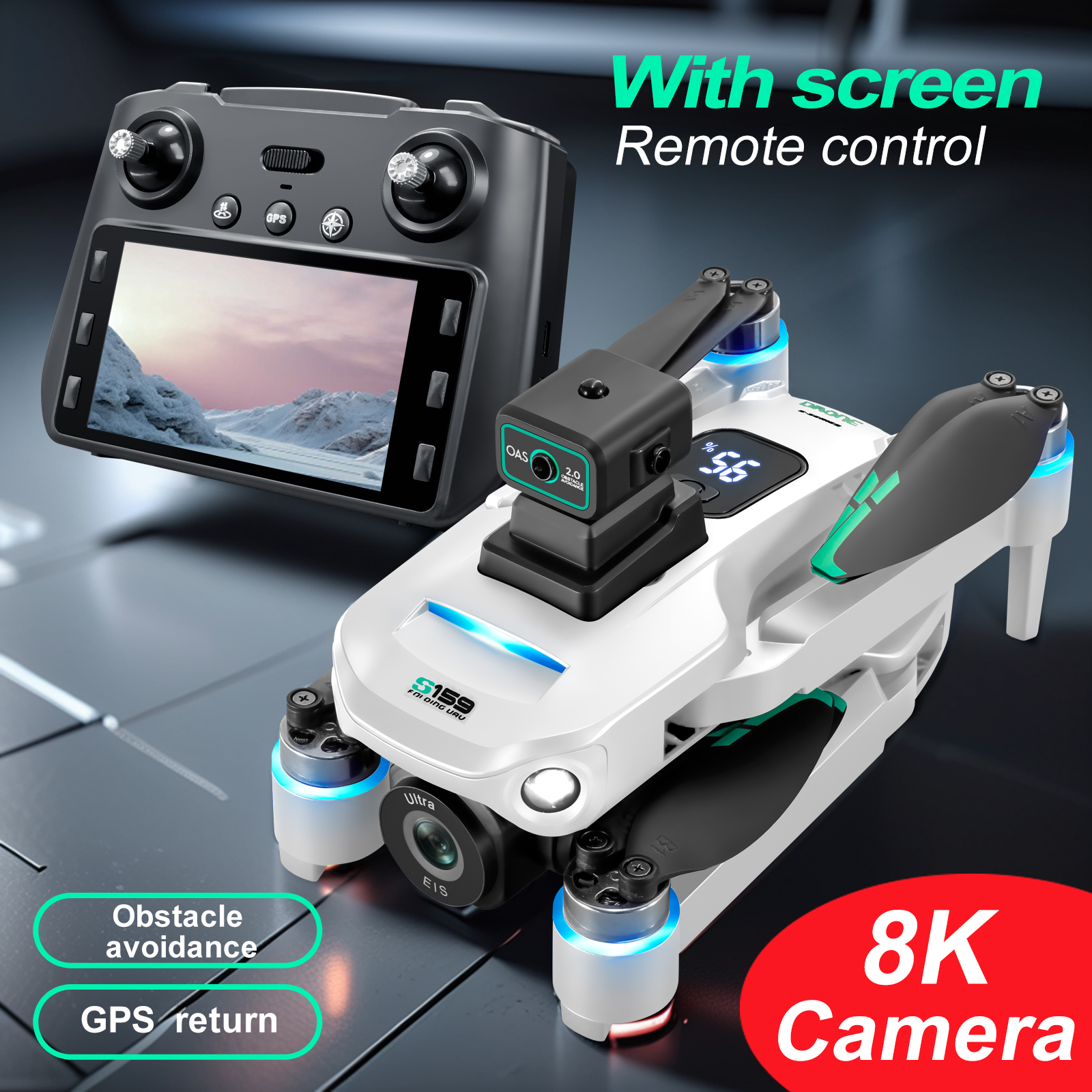 GPS Brushless Drone Dual Camer - Drone Rc Gps S159 บทวิจารณ์และราคา