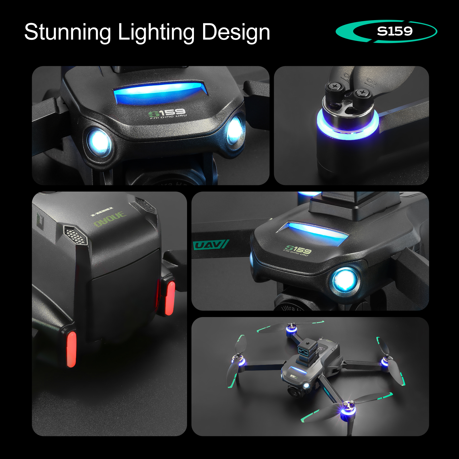 GPS Brushless Drone Dual Camer - Drone Rc Gps S159 บทวิจารณ์และราคา