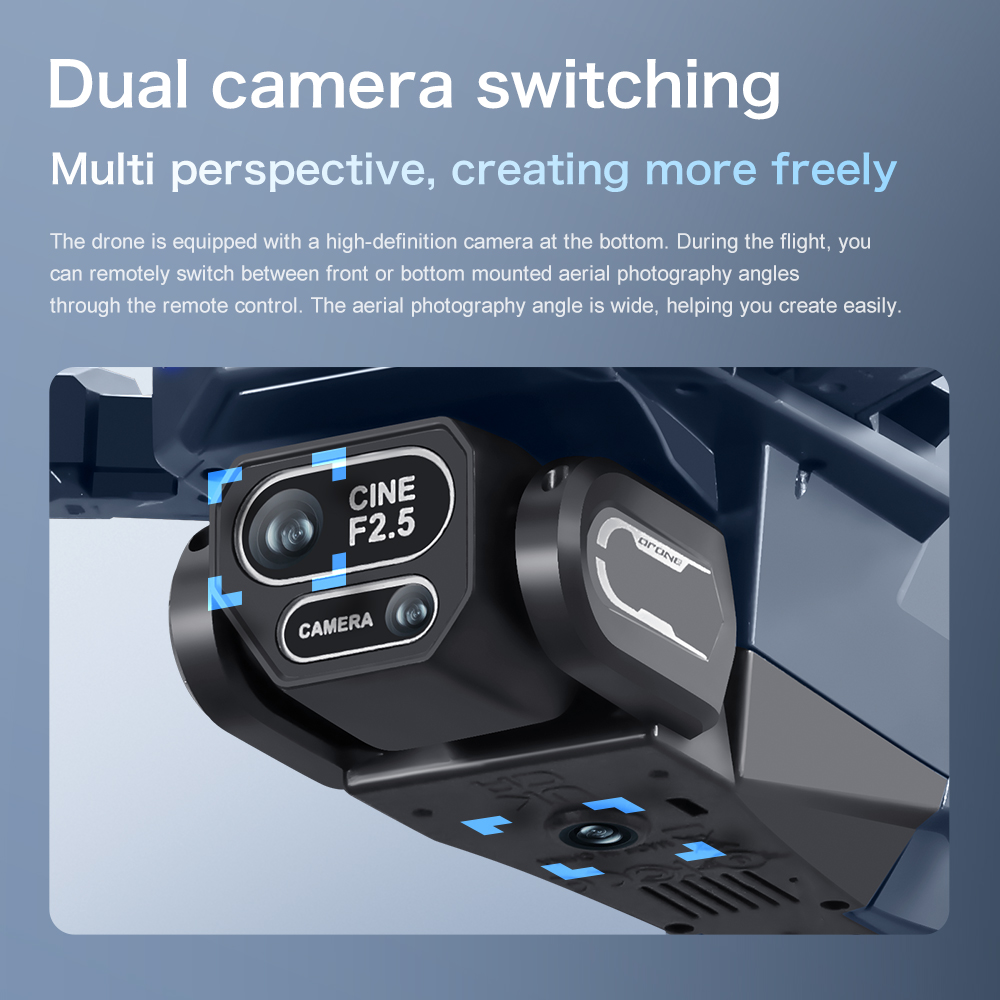 Lenovo GT8 drone 8K HD dual ca - Drone Gt8 Rc บทวิจารณ์และราคา