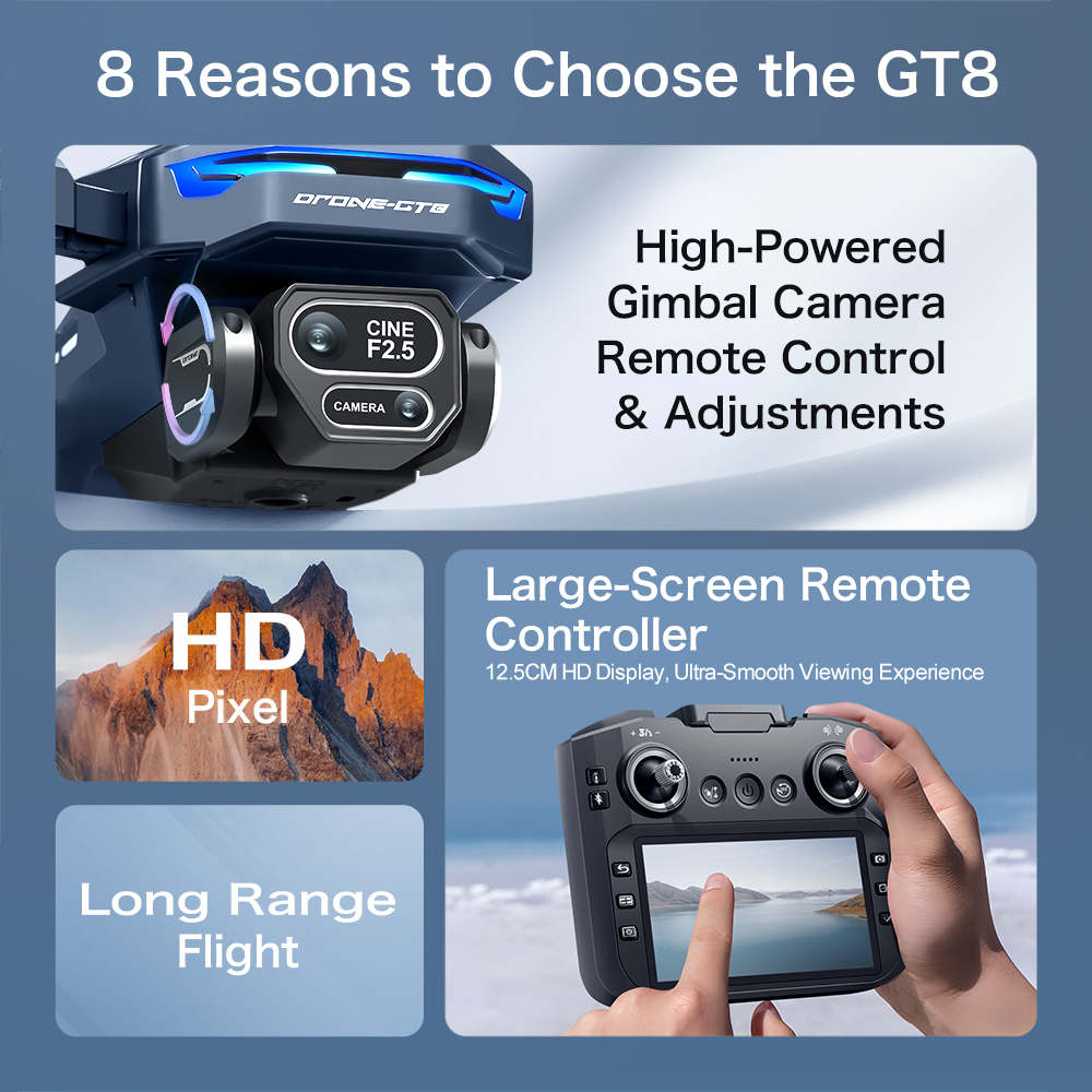 Toys Quadcopter Drones RC Fold - Drone Gt8 Rc บทวิจารณ์และราคา