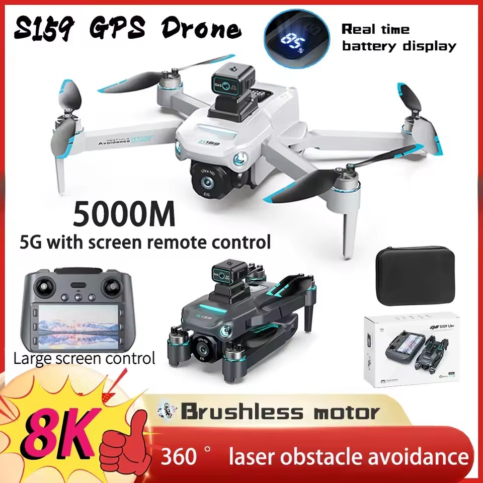 NEW S159 GPS 5G WiFi FPV with  - Drone Rc Gps S159 บทวิจารณ์และราคา