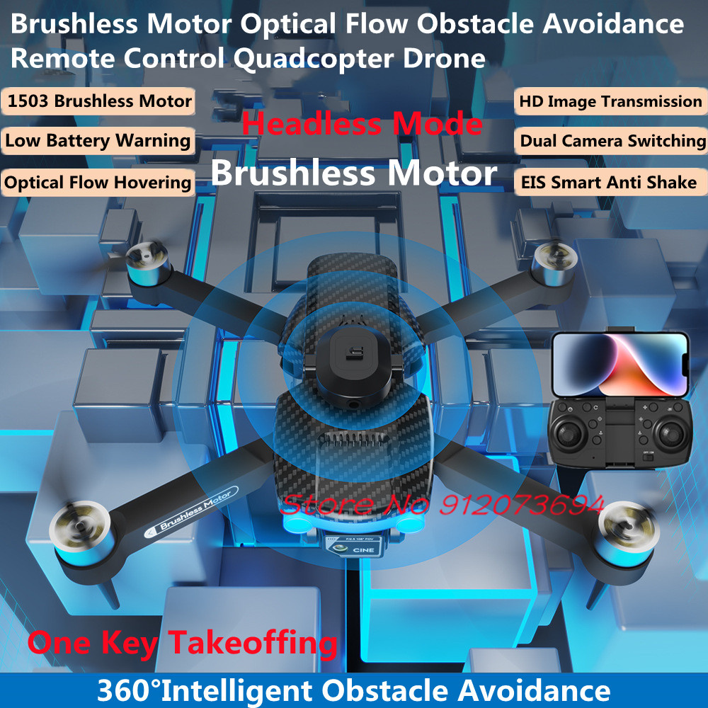 Brushless Obstacle Avoidance R - Drone S1S Rc Quadcopter บทวิจารณ์และราคา