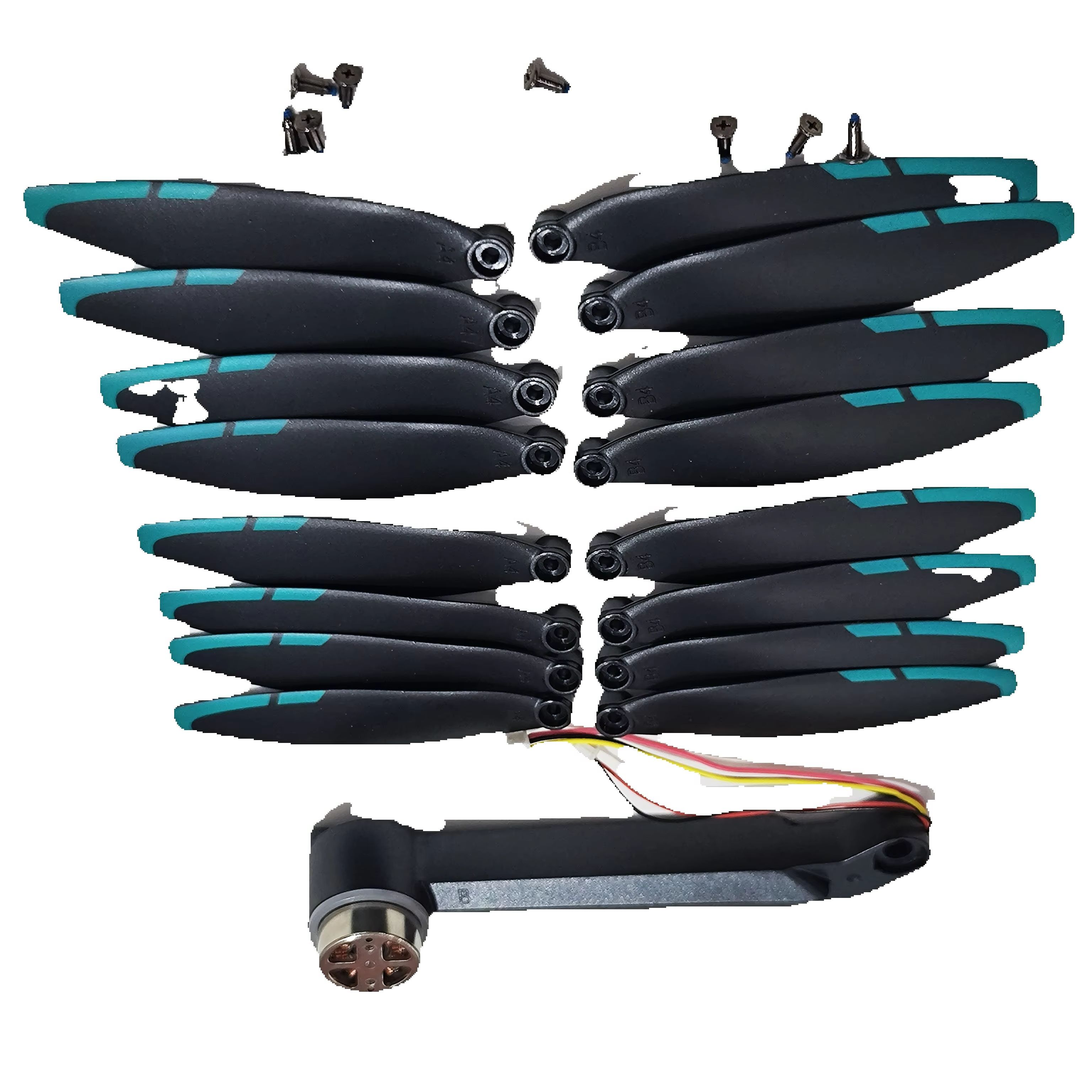 Blade Propeller 16PCS + Brushl - Drone Rc Gps S159 บทวิจารณ์และราคา