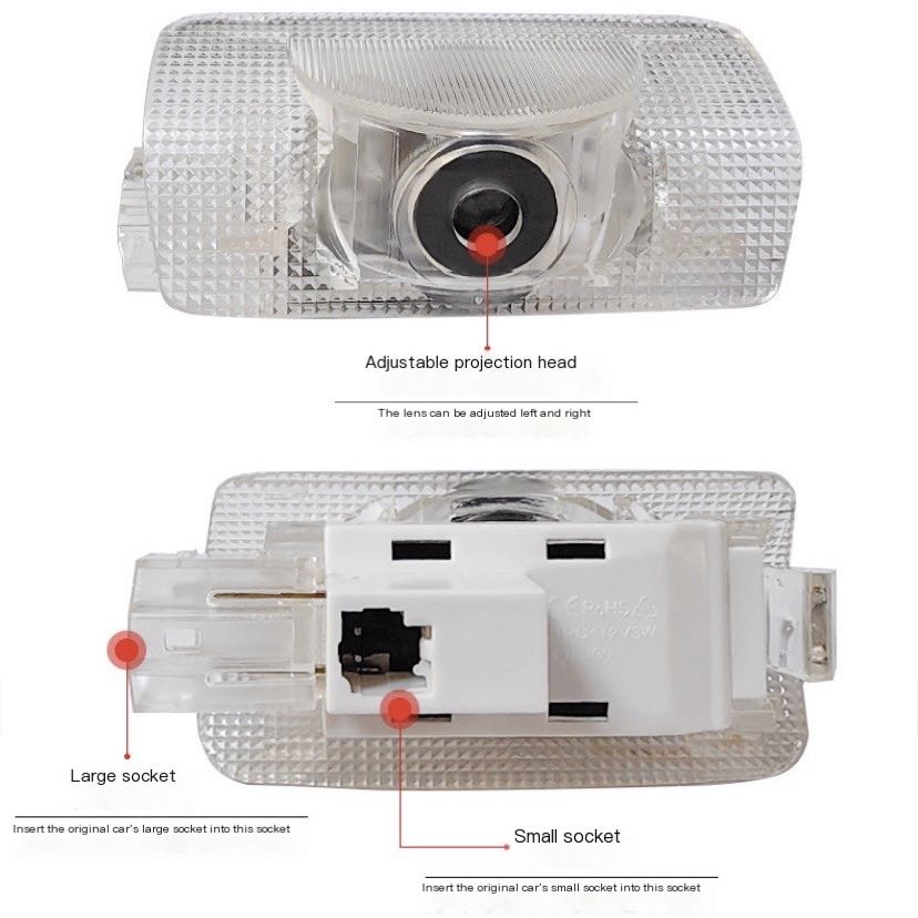 2Pcs LED Projector Lamp Car Do - Drone Lidi Rc บทวิจารณ์และราคา