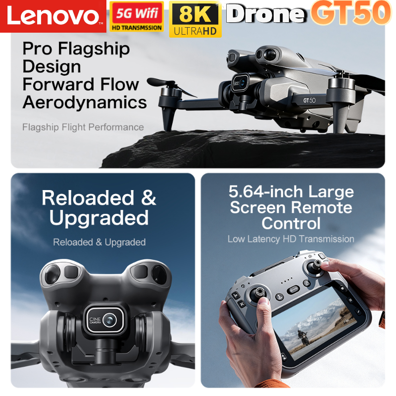 Lenovo Drone 8K Camera GT8 GT5 - Drone Gt8 Rc บทวิจารณ์และราคา