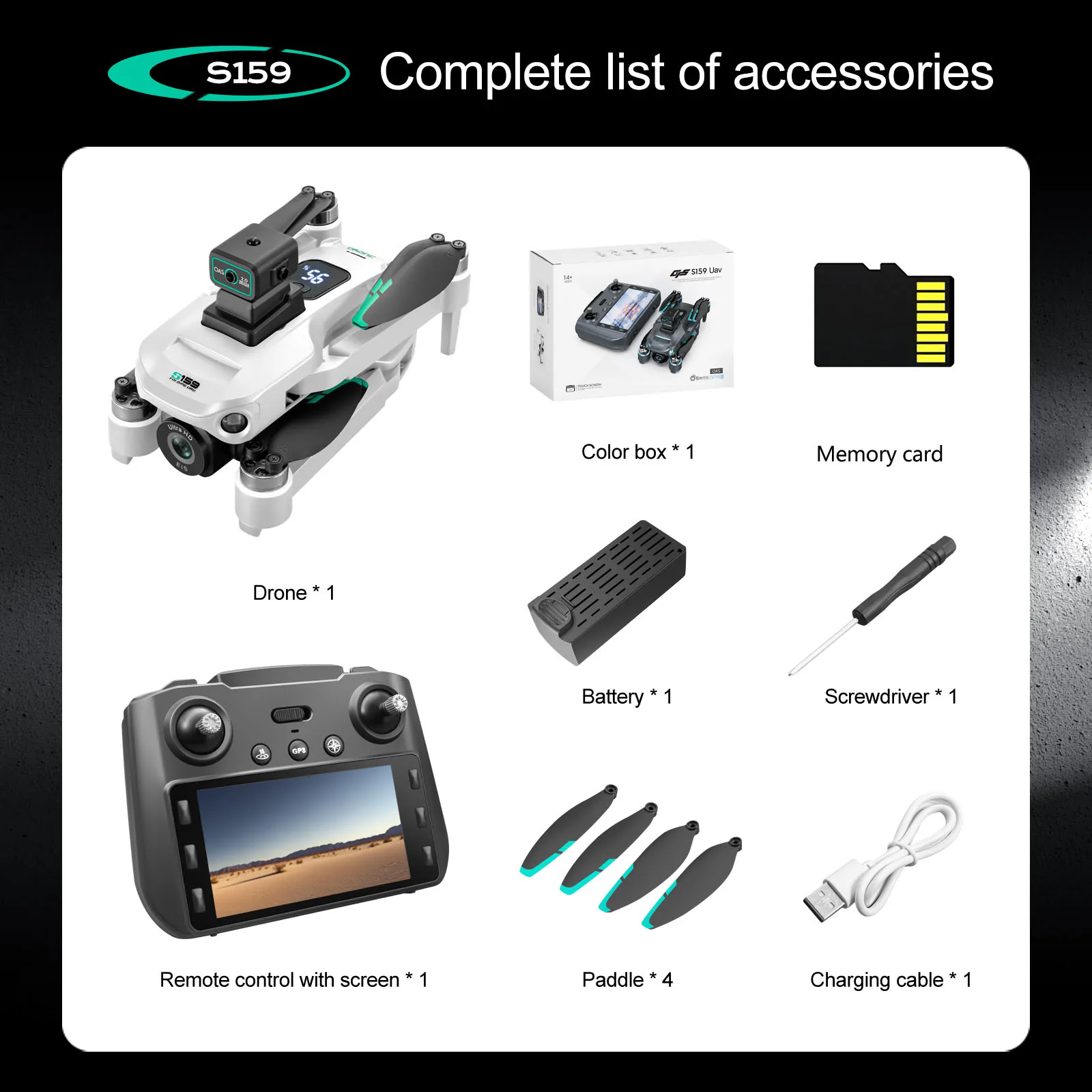 S159 GPS Rc Drone Spare Parts  - Drone Rc Gps S159 บทวิจารณ์และราคา